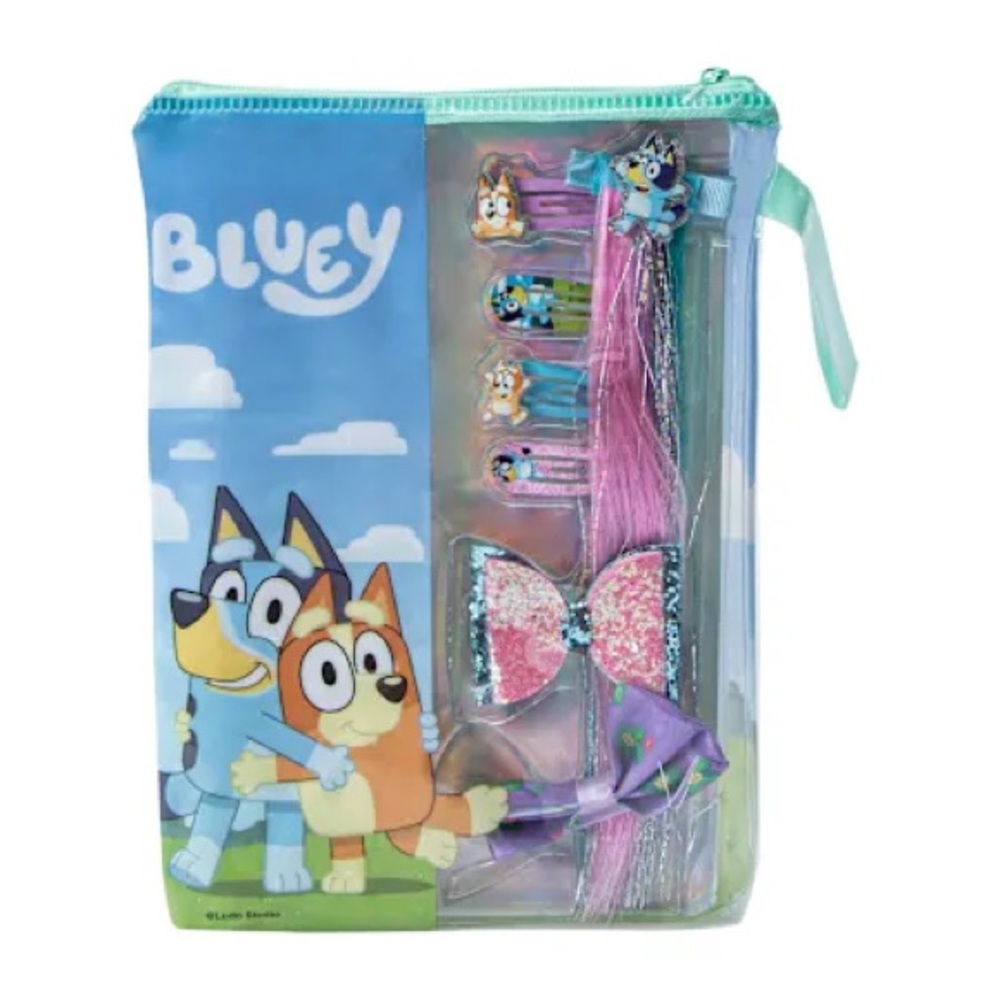 Bluey nwt Hair Accessory Pouch Set - Multicolor